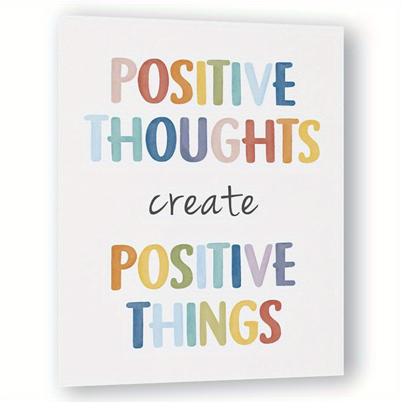 Growth Mindset & Calming Corner Classroom Poster - 8x10in Unframed Mental Health & Daily Affirmation Wall Art For Relax Office Decor,halloween Christmas Decor