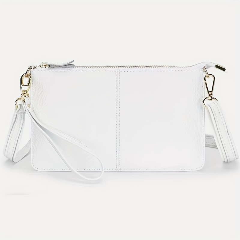 Top Layer Cowhide Women&#39;s Crossbody Bag Golden Zipper Fashionable New Style Shoulder Bag Multifunctional Hand Clutch Bag Soft Genuine Genuine Leather Small Shoulder Bag, Birthday Gift, Holiday Gift