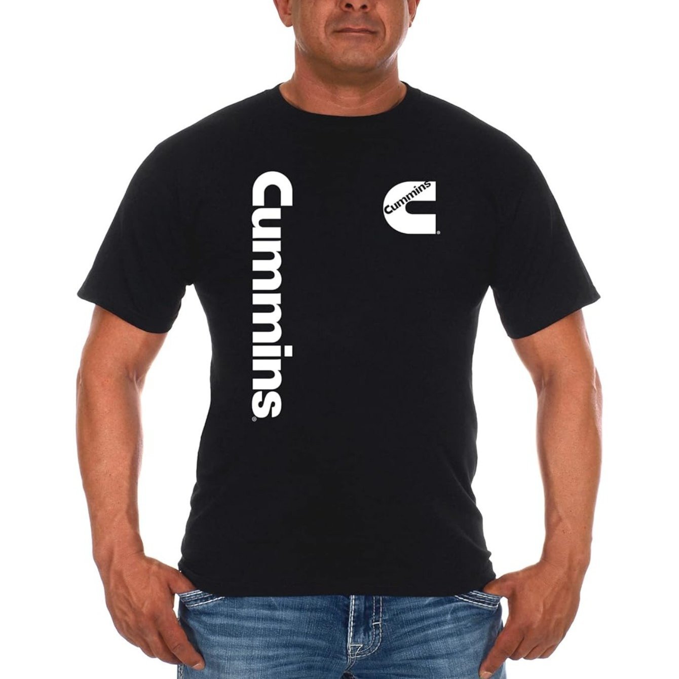 

Men's Cummins T-shirt Turbo Logo Crewneck, Available In 2 Colors, Summer