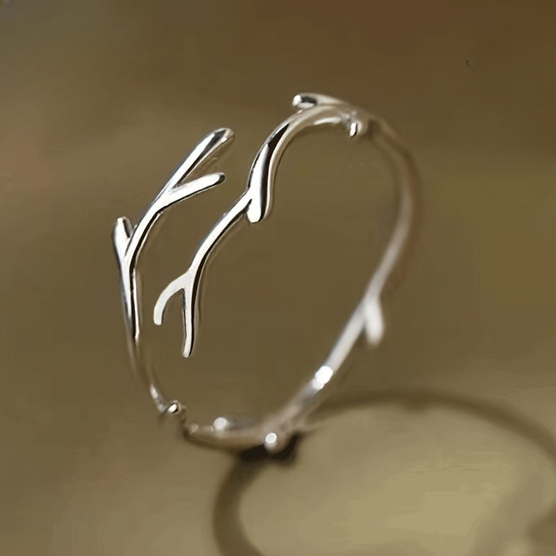 

Adjustable Branch Design Ring - Alloy Single Ring, No Plating, , Comfortable Jewelry