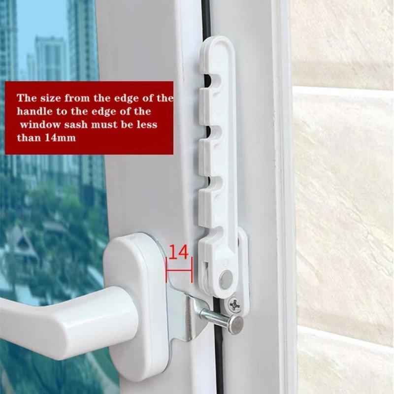 3pcs Windproof Support Fixator Hook Lock for Doors & Windows
