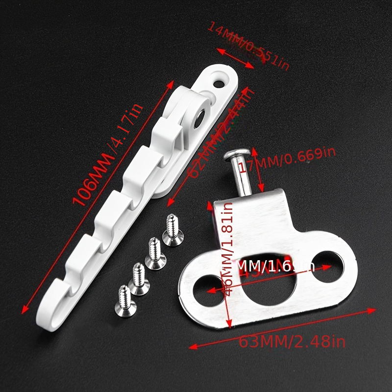 3pcs Windproof Support Fixator Hook Lock for Doors & Windows