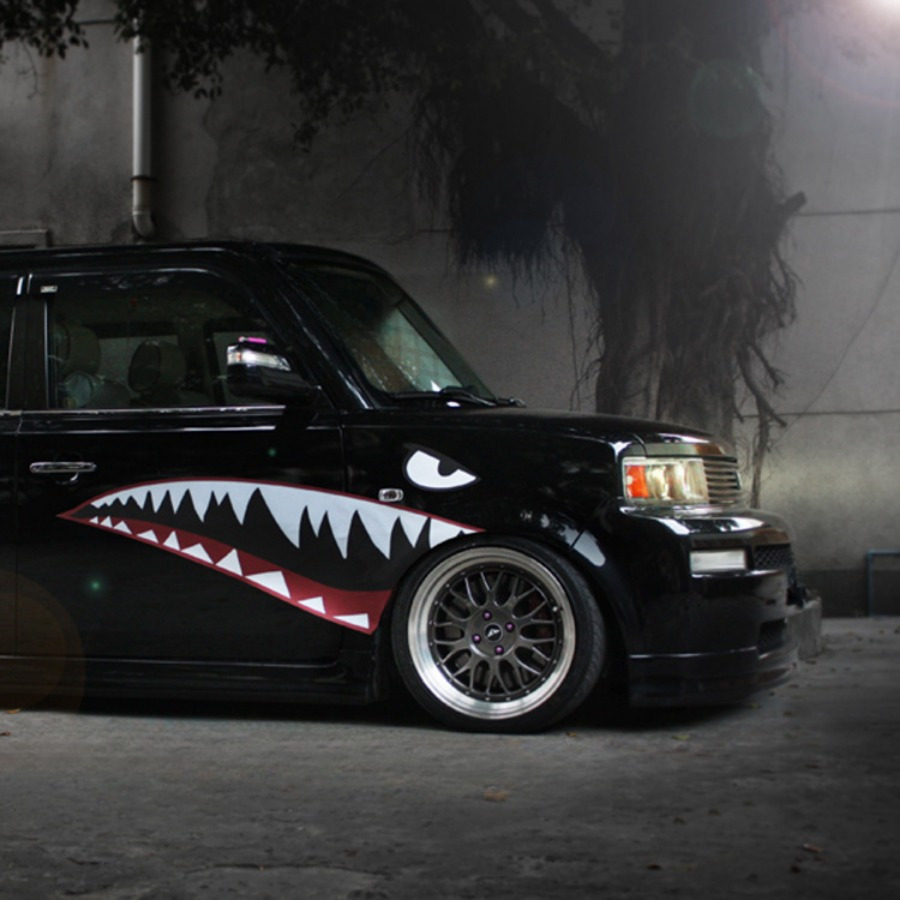 car specific pvc shark mouth sticker vinyl body decal - Temu Australia, image size:900x900
