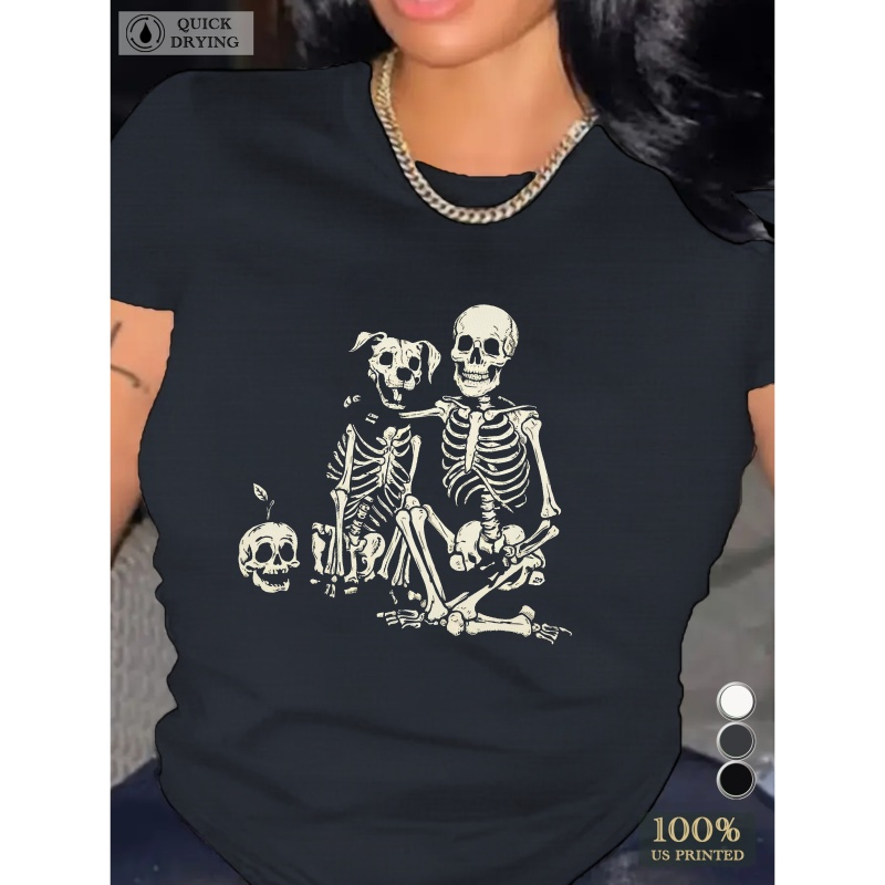 

Human And Canine Skeletons Women's T-shirt