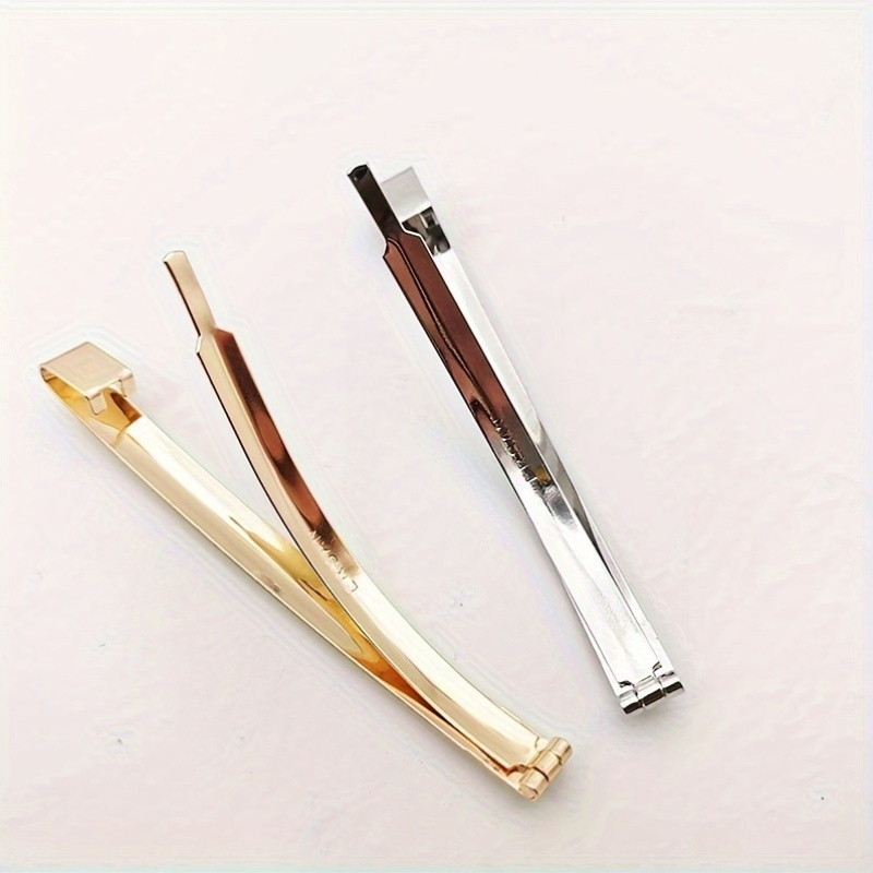 8 piece retro minimalist metal hair clips alloy duckbill hair clips for coloring sectioning and twisting solid   accessories
