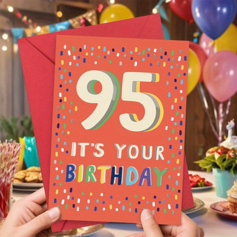 

Happy 95th Birthday King - Funny Milestone Greeting Card & Grandparents, Long Life &