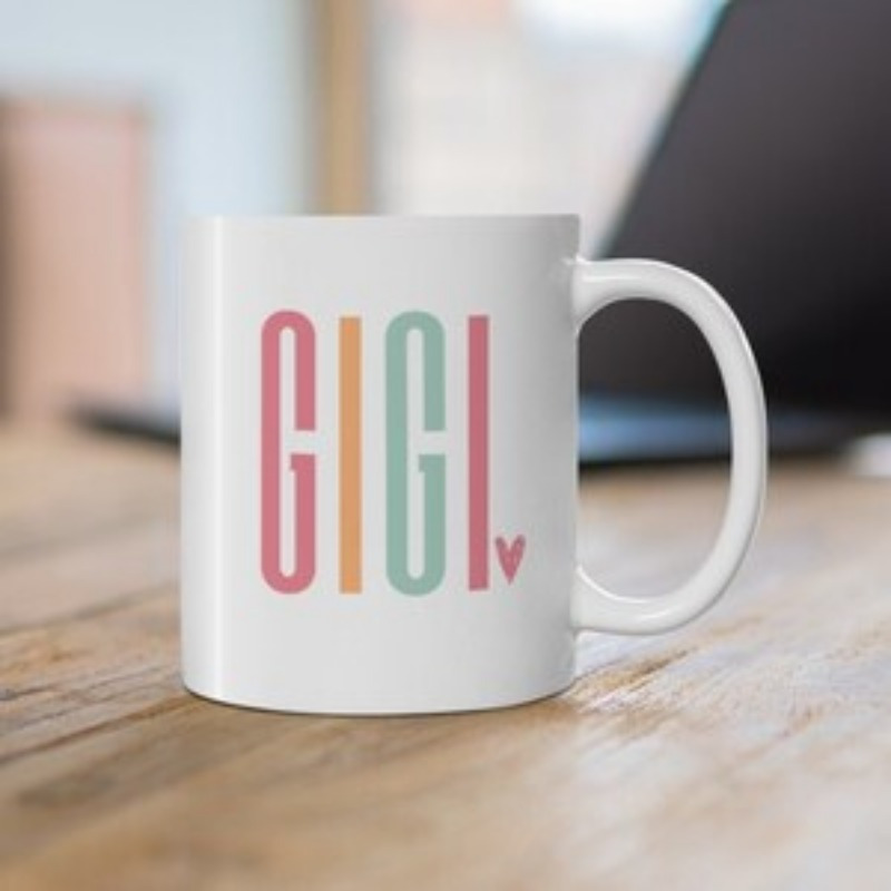 

1pc, Gigi Ceramic Mug 11oz, Mug, Gigi Mug, Mug For Gigi, Pregnancy Announcement Gift, Gigi Mug, Gigi Gifts