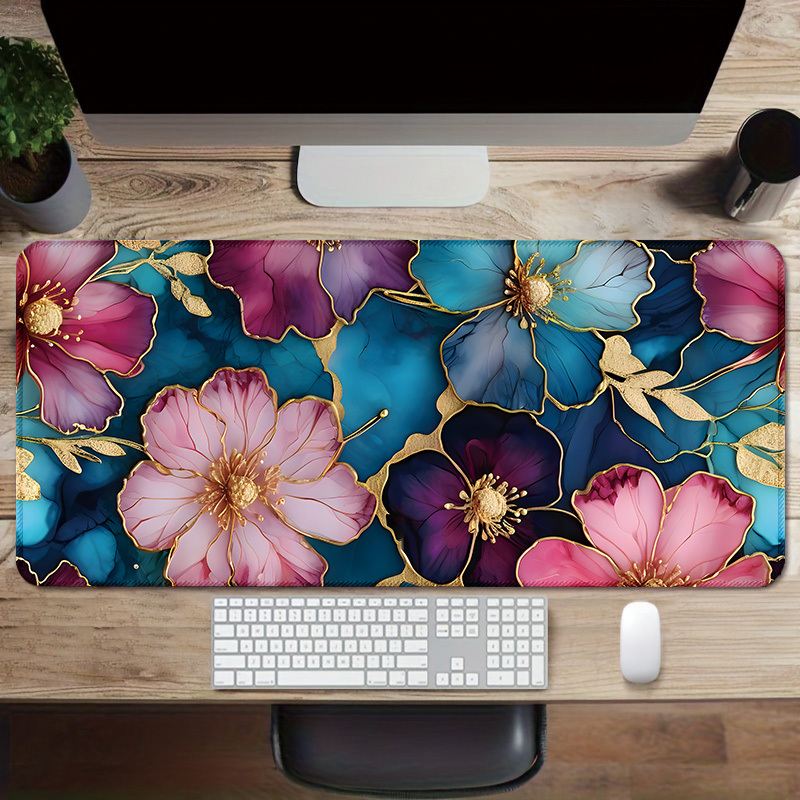 

Extra-large Floral Desk Mat | 35.4x15.7" Aesthetic Mouse Pad With Non-slip Rubber Base & | Vibrant Hd Printed Flowers Design | Ideal For Home Office & Gaming | Perfect Gift For Women