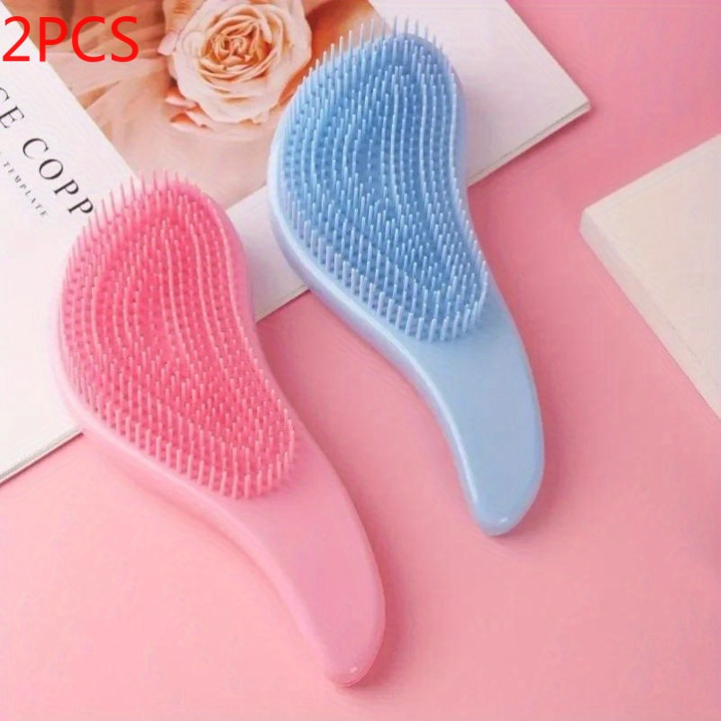 

2pcs Magic Detangling Comb Anti-static Massage Hair Brush Hair Brush Comb Salon Barber Hair Styling Tools