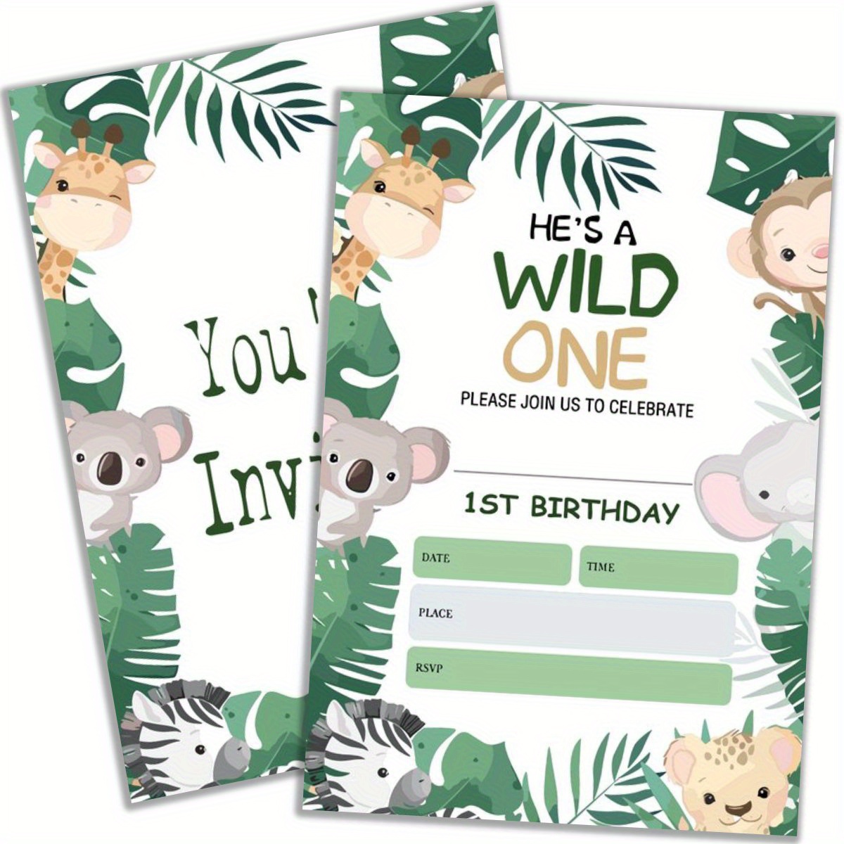 

20pcs Cartoon-themed Birthday Party Invitations With Envelopes - Perfect For Boys & Girls, Includes , Christmas, Thanksgiving Celebrations