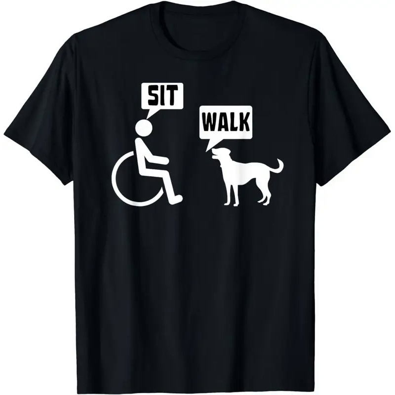 

Funny Wheelchair Humor Joke For A Disability In A Wheelchair T-shirt Graphic T Shirts Mens Clothes Tops Camisas Streetwear