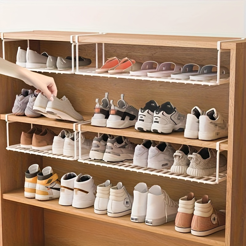 

-saving Metal Shoe Rack - , For Closet, Bedroom & Dorm Storage