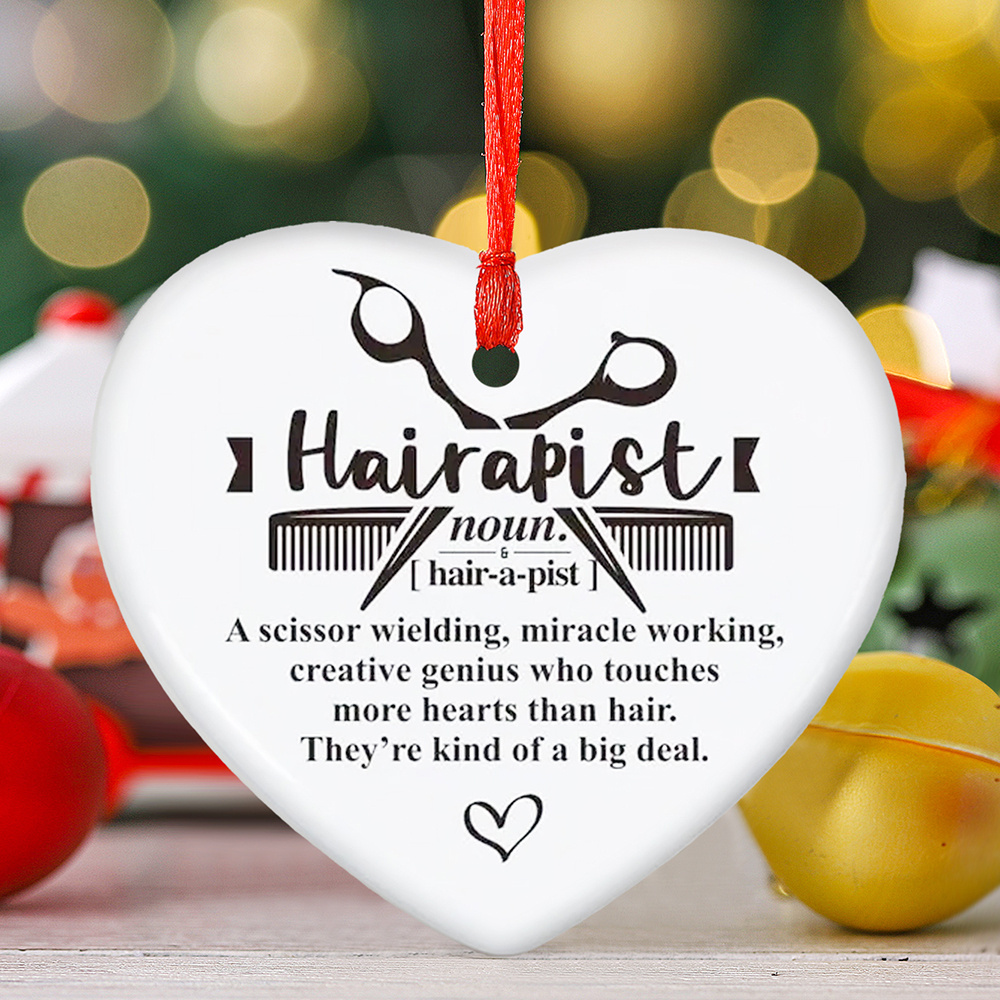 

1pc Christmas - Shaped & Comb - Non-electric, -free Decorative Hanging For Hairstylists