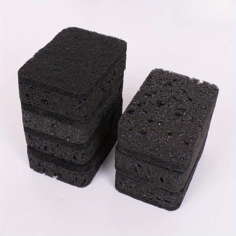 5 pack black sponge kitchen non stick oil dish scrubber   polyurethane dishwashing sponge blocks for home cleaning details 0