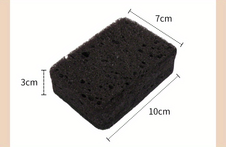 5 pack black sponge kitchen non stick oil dish scrubber   polyurethane dishwashing sponge blocks for home cleaning details 2