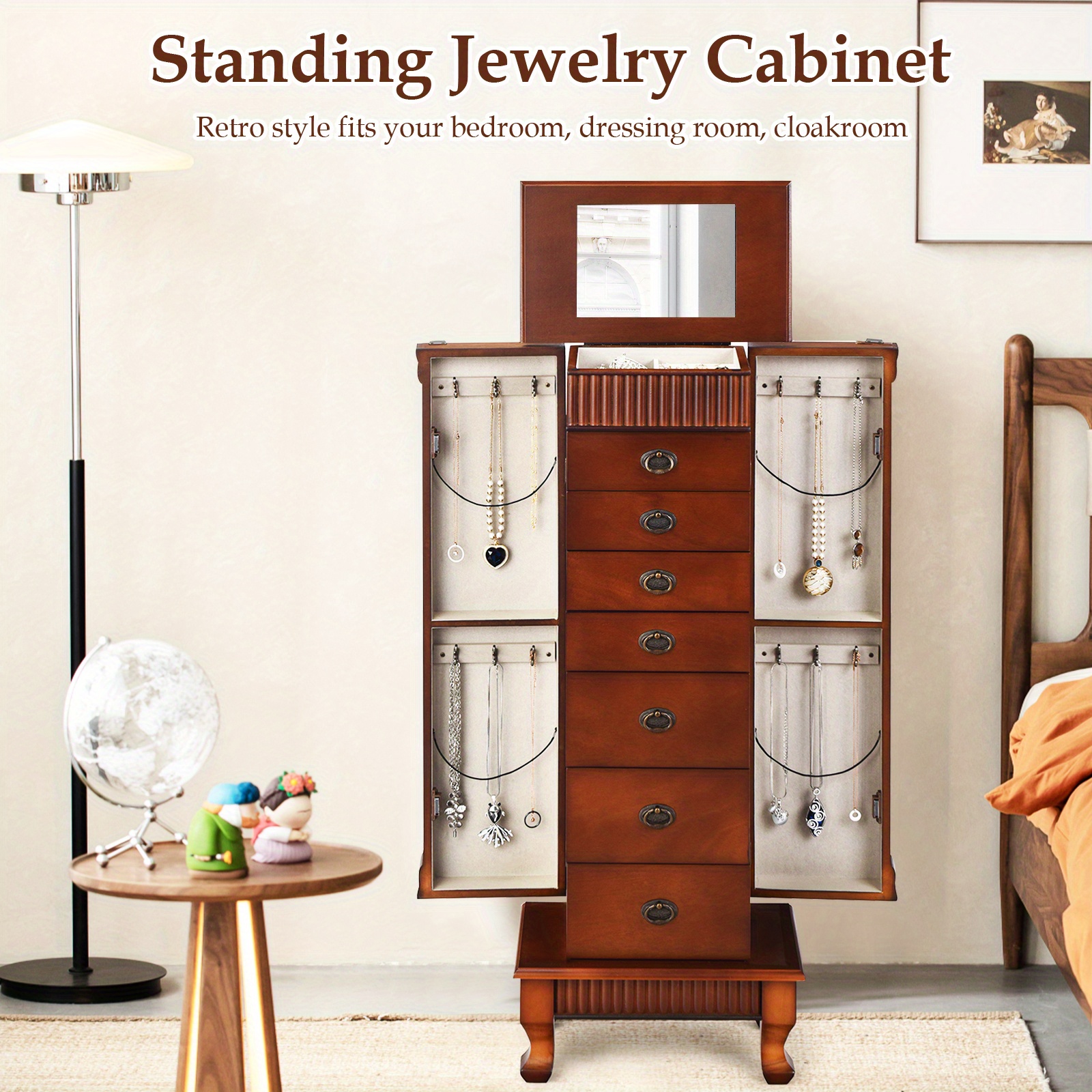 jewelry cabinet standing jewelry storage Temu