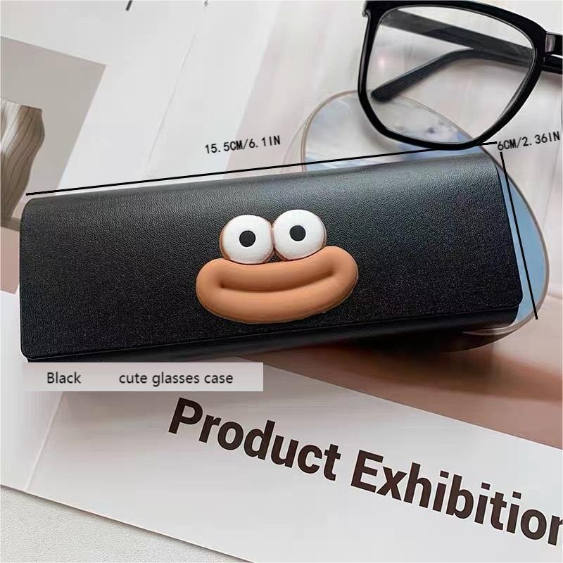 chic sausage mouth design glasses case elegant   leather fashion accessory perfect gift for holidays best for christmas   thanksgiving details 0