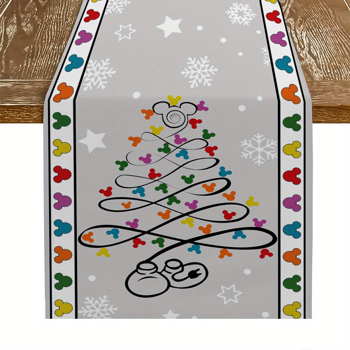 

1pc Christmas & Table - Polyester, For , Dining, And Party Supplies