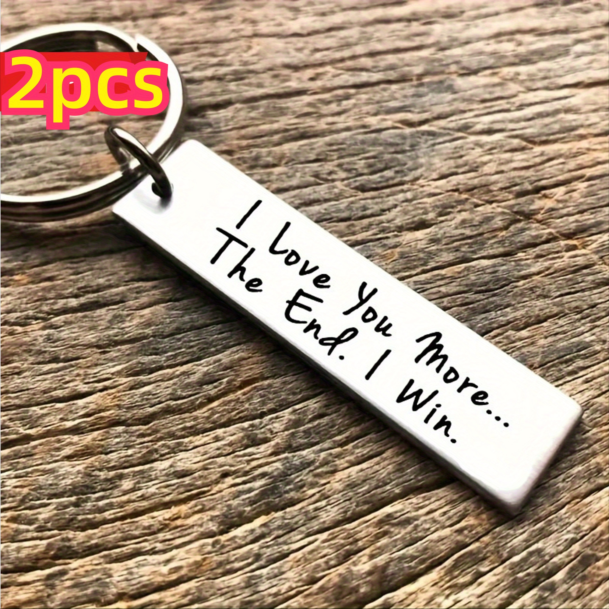 

2pcs I You Keychain - , Or , Connection