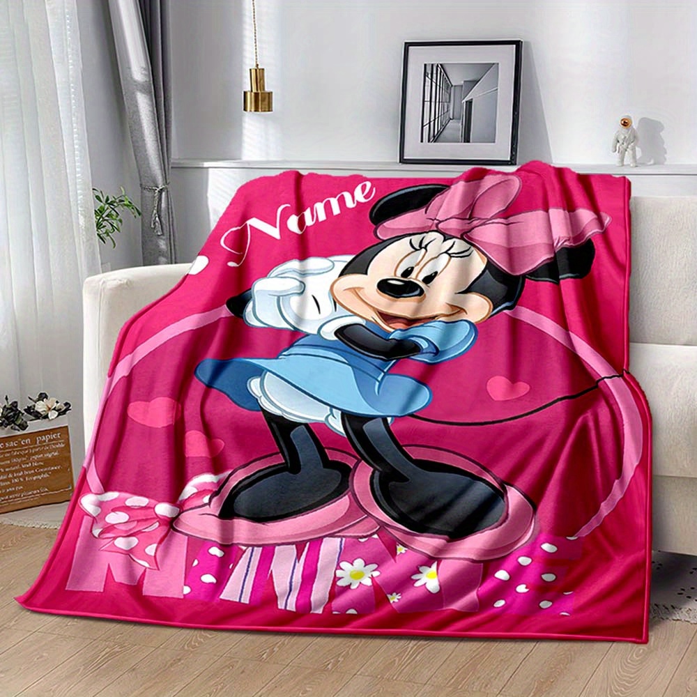 

Customizable Pink Mouse Blanket - Soft, Warm Flannel Throw For Couch, Bed, Office Chair & Camping | Perfect Gift For Friends & Family