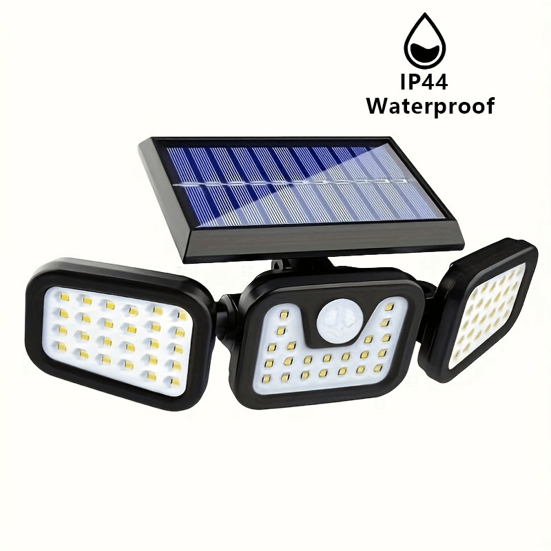 

1pc 74led Solar Light, Design, Intelligent Sensing, Lights Up Your Garden And Fence