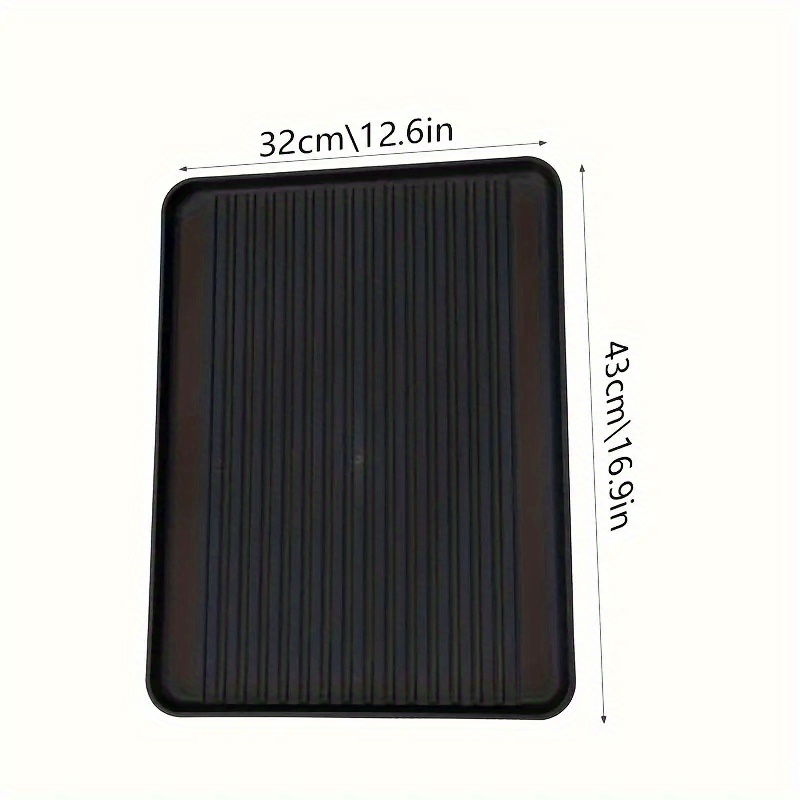 TEMU 1 Durable Sink Mat - Waterproof Drip Tray Liner For Kitchen And Bathroom Cabinets, Plate And Bowl Storage Rack, Easy-to-clean Storage Solution