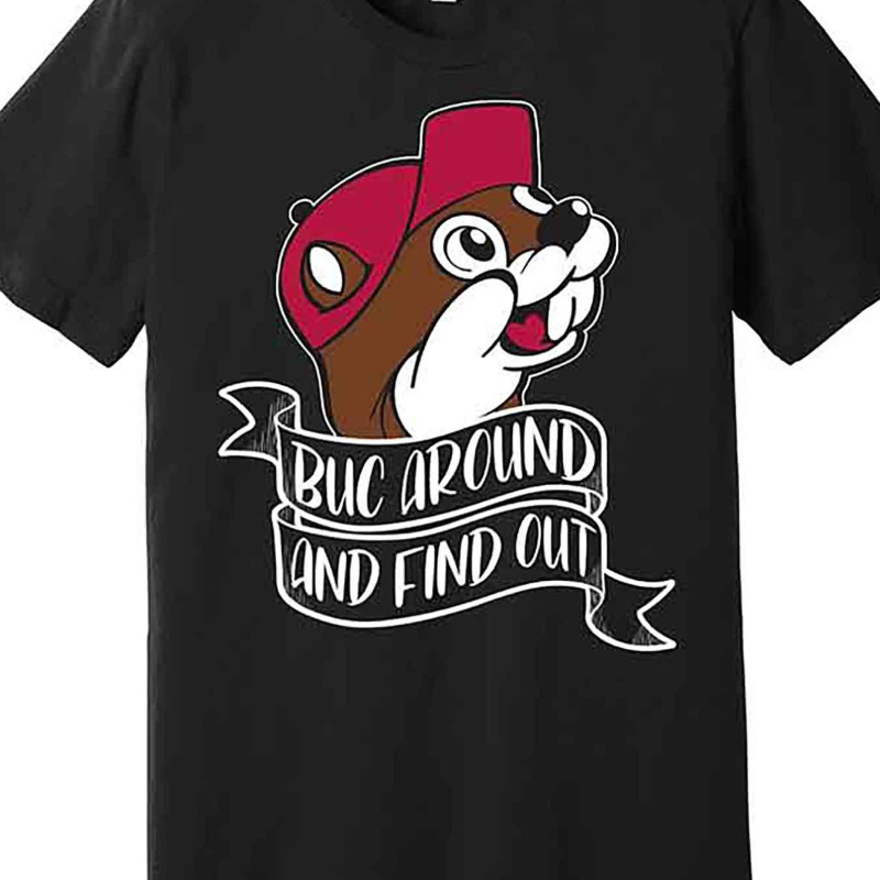 

Funny Buc Around And Premium T-shirt 227575 Fun Men's Short Sleeve Printed T-shirt Collection,