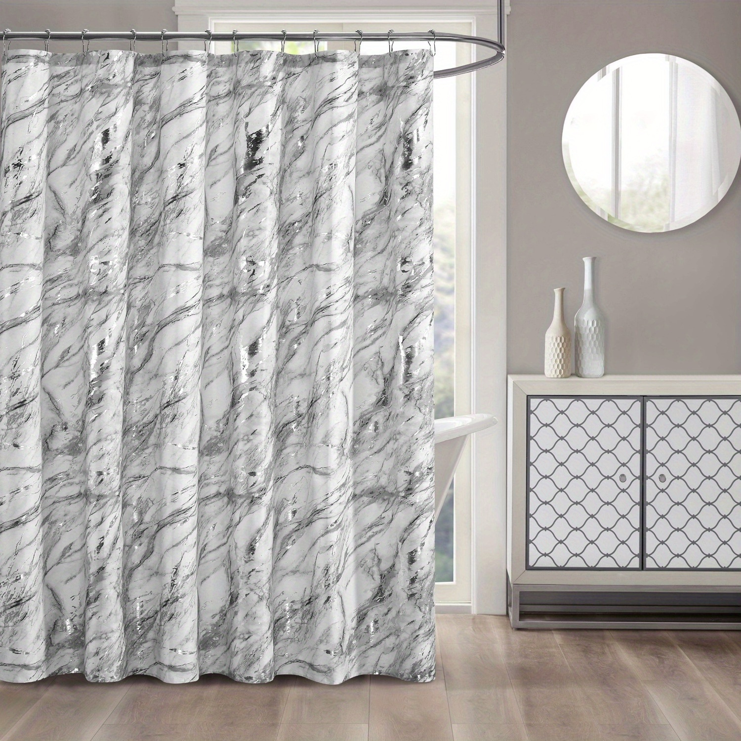 

Printed 72" X 72" Fabric Shower Curtain