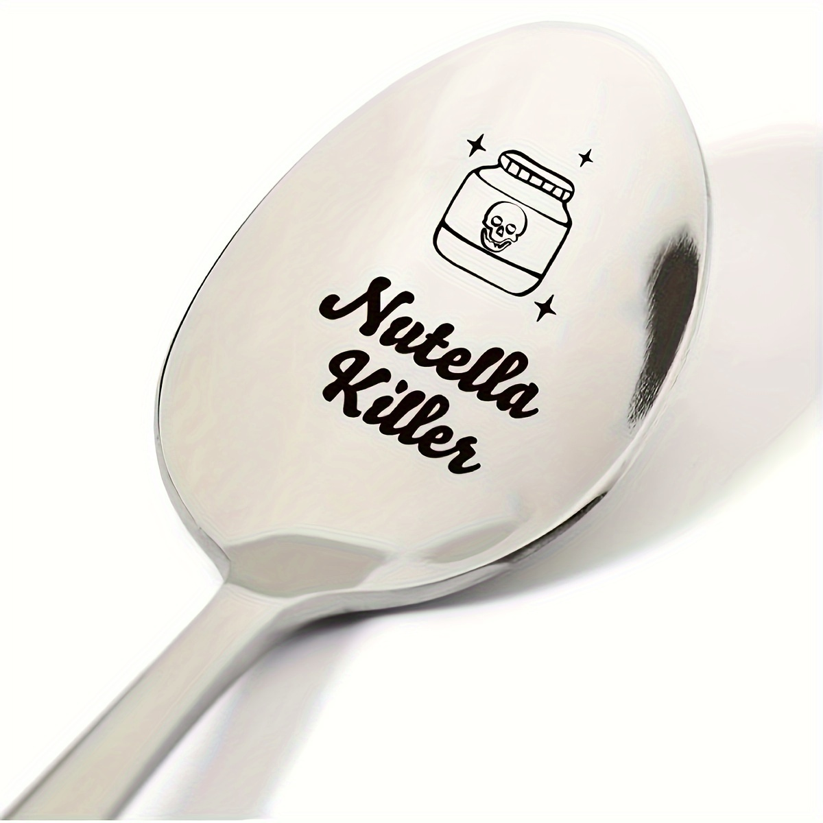 TEMU 1pc, Unique Stainless Steel Spoon Engraved With A Message For Peanut Butter Lovers, Perfect For Birthdays Or Christmas Gifts For Men And Women
