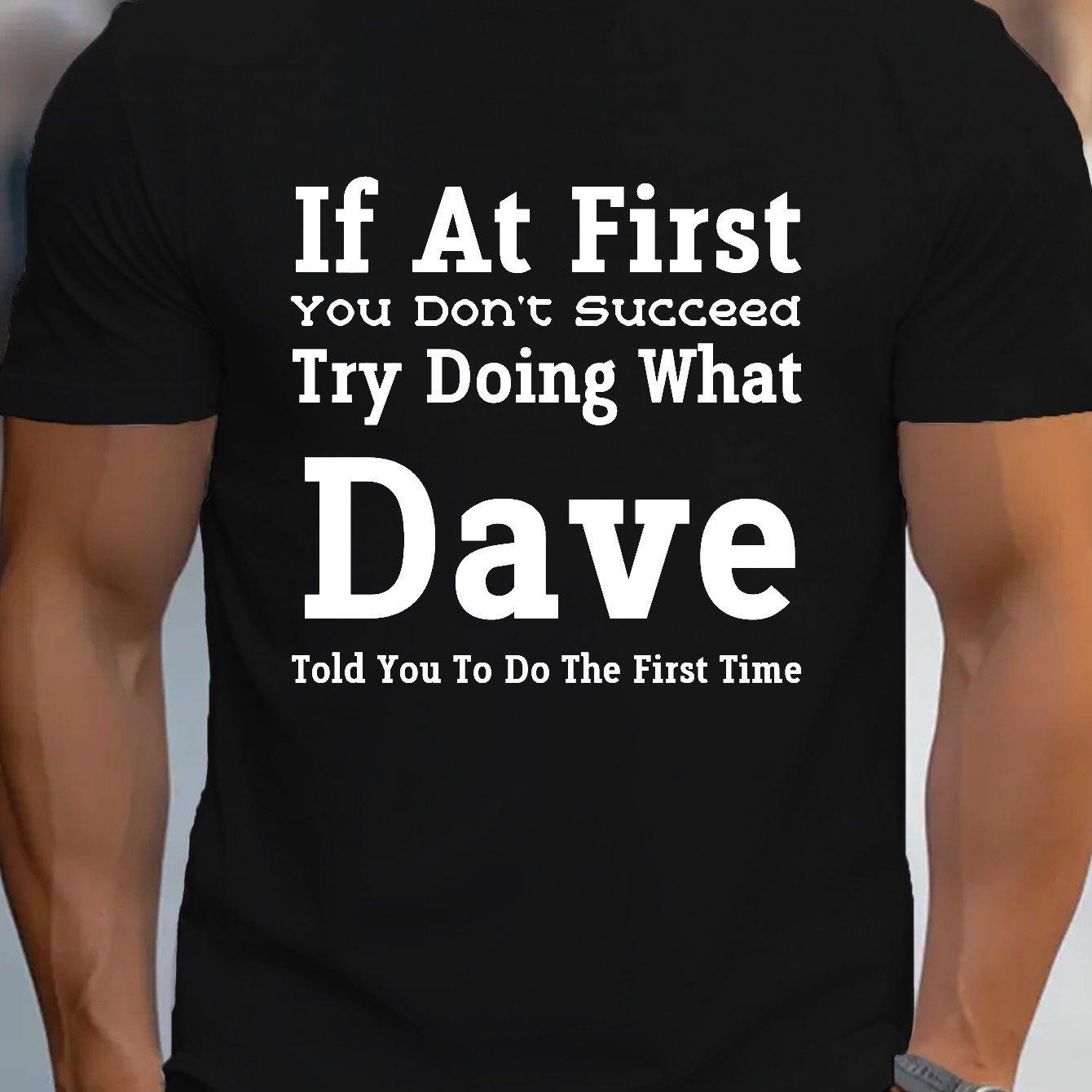 

Summer Casual Short-sleeved Men's "dave" Printed T-shirt