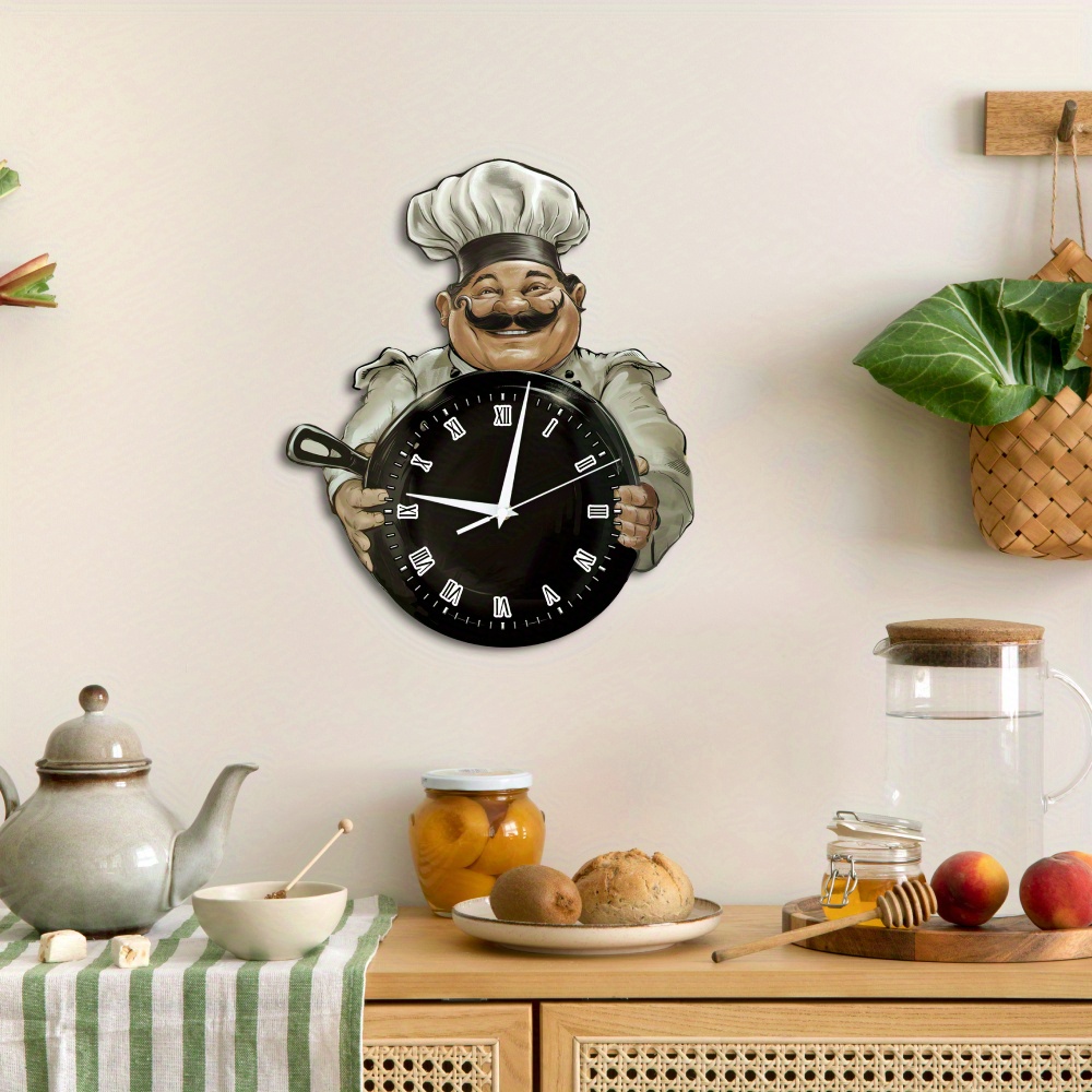 Relojes Decorativos Reloj De Chef Relojes De Pared Vintage: Reloj
