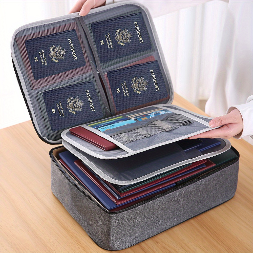 

Armoroffice, Fireproof With Lock - Waterproof Zippered Organizer For Files, & Certificates - Portable Storage Case For Home, Office & Travel