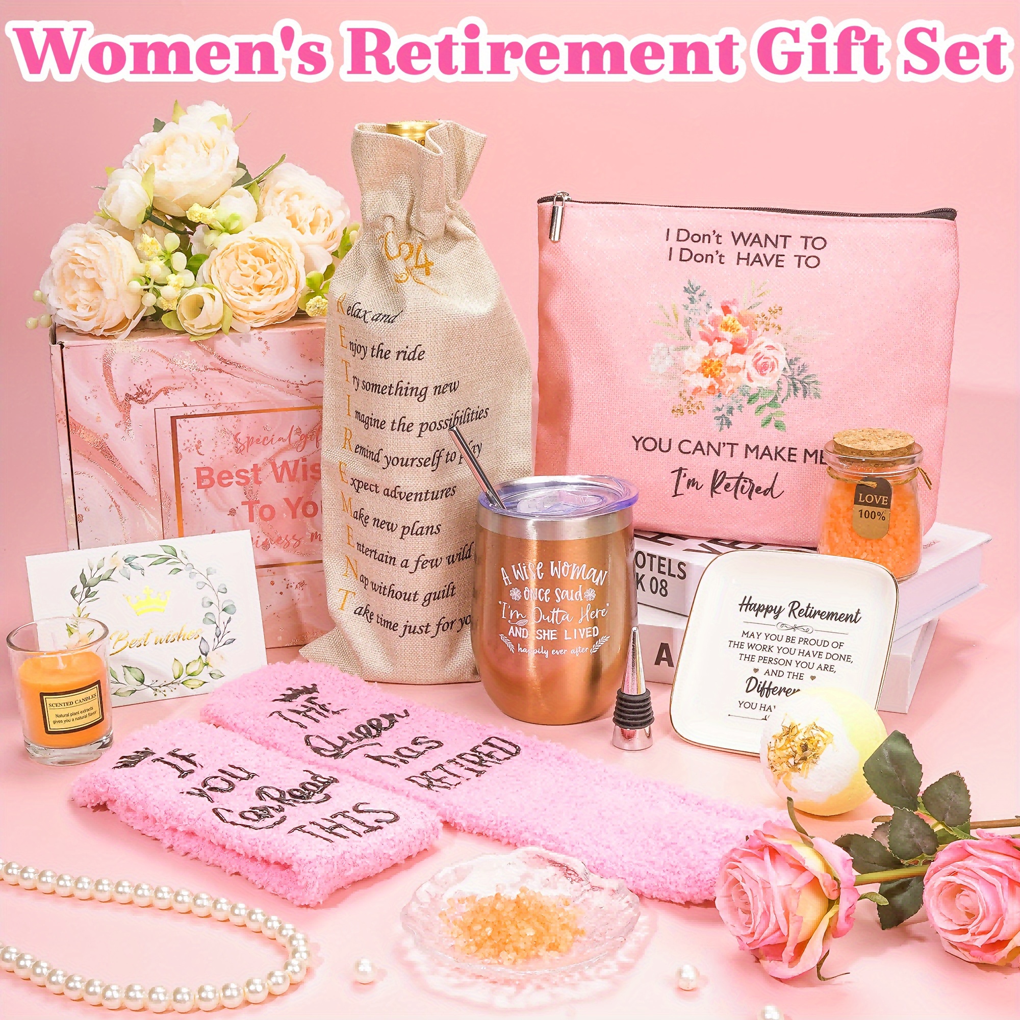 2024 Retirement Gifts Women Happy Retirement Gifts Coworkers Temu