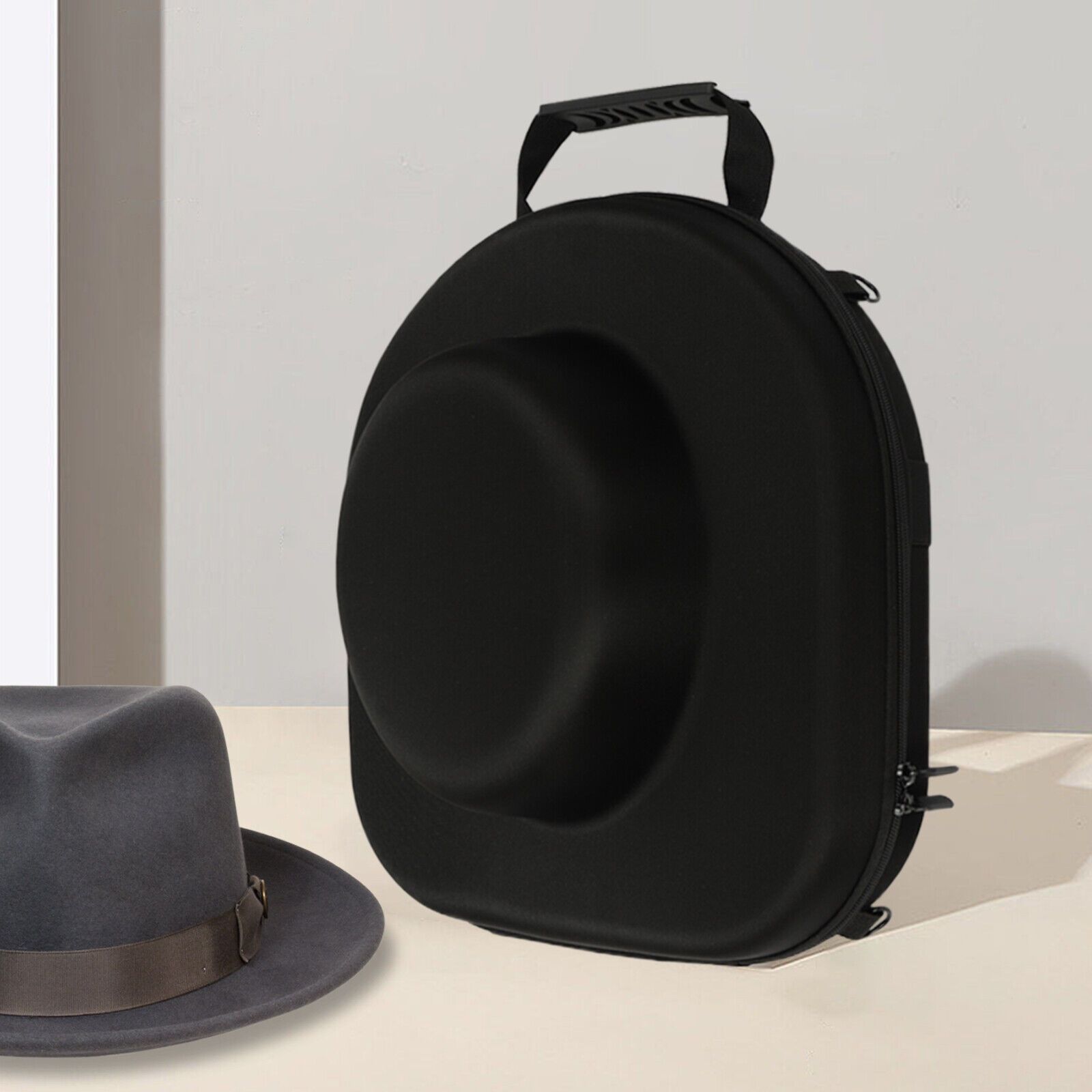 Boîte De Rangement Pour Chapeau De Cowboy - Étui Anti-Écrasement Avec Poignée - Transport Et Stockage