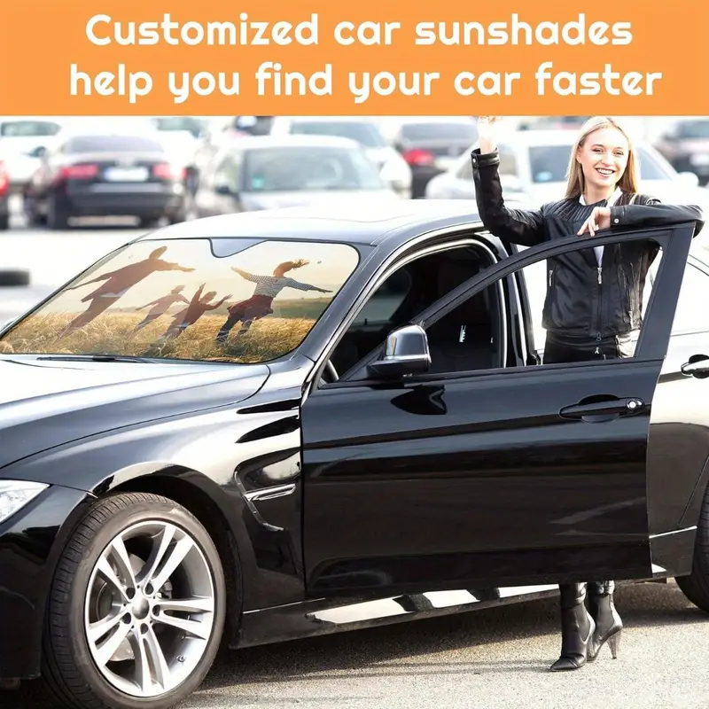 Auto Sun Shade Fold-able Visor For Car Truck SUV Windshield UV Protection - Foto 6
