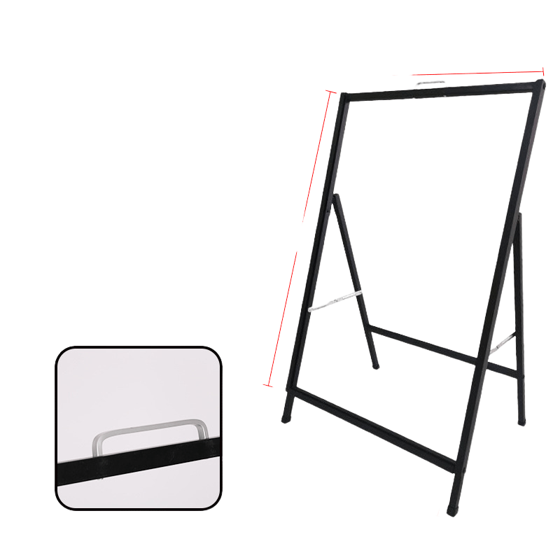 TEMU Boho- Floor Standing Display Stand, Single-sided Portable Poster Rack, Windproof Sign Holder For Kt Board, Folding Advertising Easel - Use Without Electricity