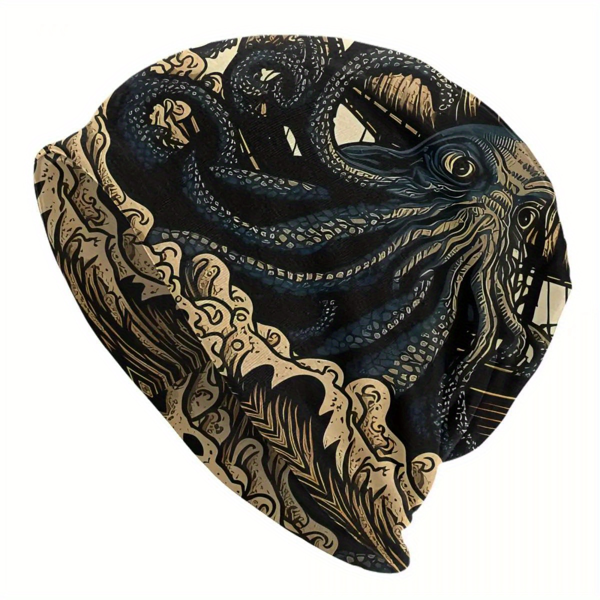 TEMU Octopus Brimless Cap Sports Hat For Men