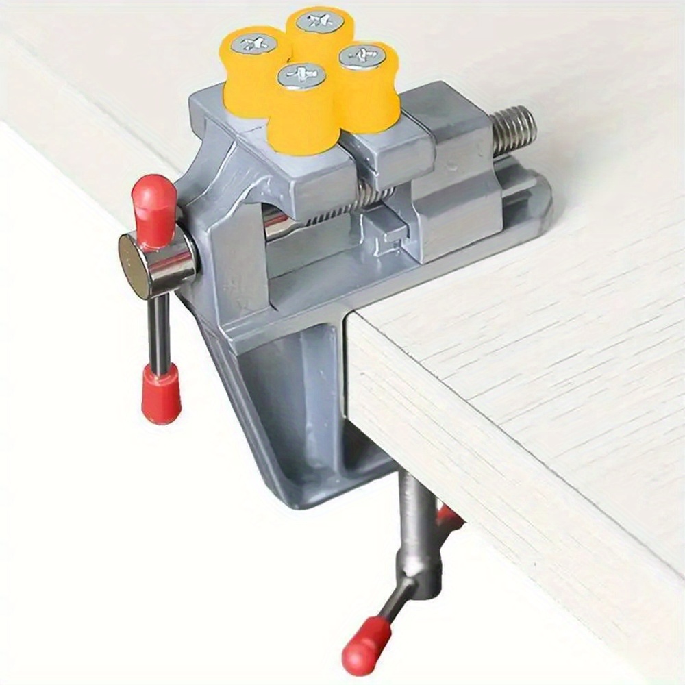 

Mini Bench Vise Clamp 1pc - Portable Tabletop Clamping Tool For Diy Crafts, Jewelry & Watch Repair, Engraving - Metal Construction, Manual Operation, No Power Needed