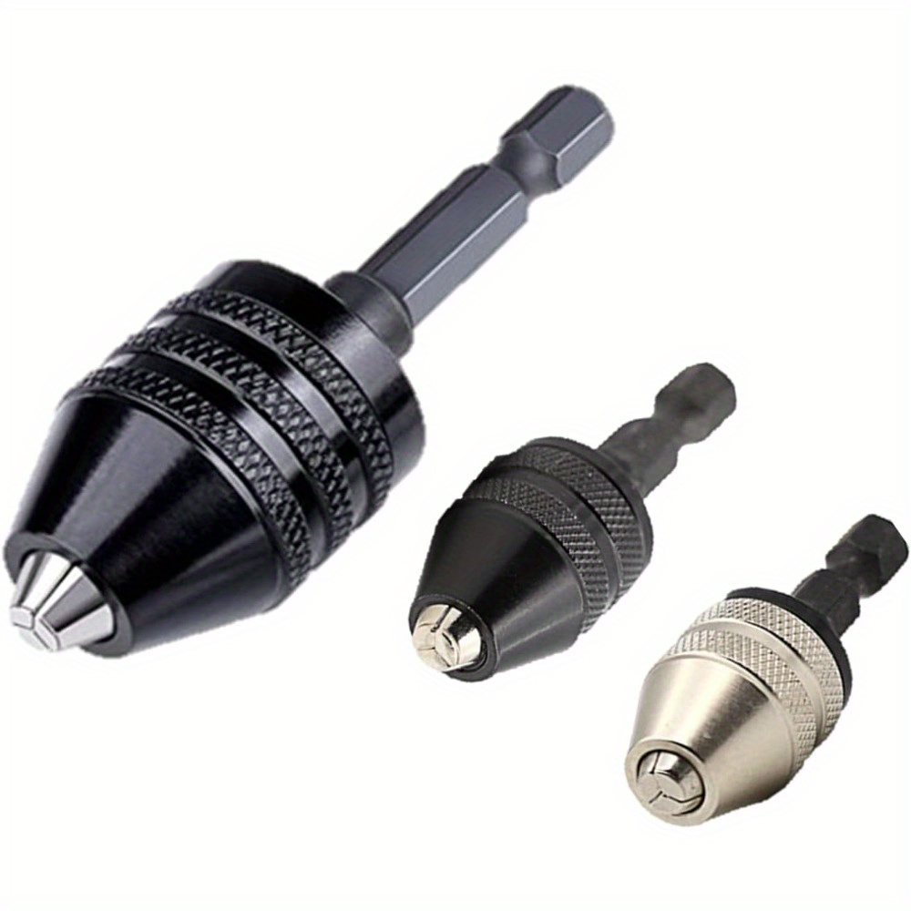 

Drill Adapter With 1/ 4 Hex Shank - 3pcs Small Drill , Drill Bit Adapter Driver Hex Handle -jaw With Multi-functionality For Electric Grinders - Perfect Accessory Work (0.6-8mm, 0.3-3.6mmx2)