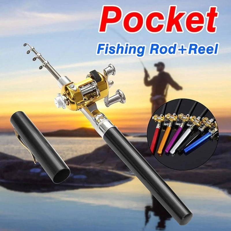 

Size Fishing Rod, Aluminum Alloy Fishing Rod, Mini Collapsible Fishing Pole Kit, Pen Fishing Rod, Ultralight Telescopic Fishing Rod, Suit For River, Lake, Reservoir