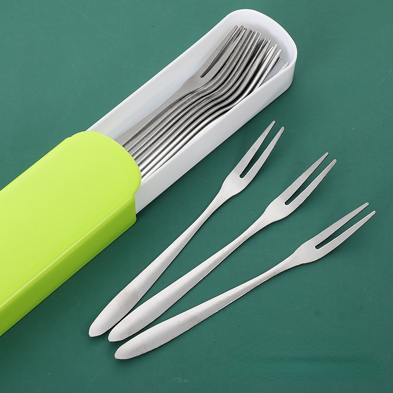 

10pcs Steel Forks Set - , , Pattern, For & Use, Dishwasher Safe