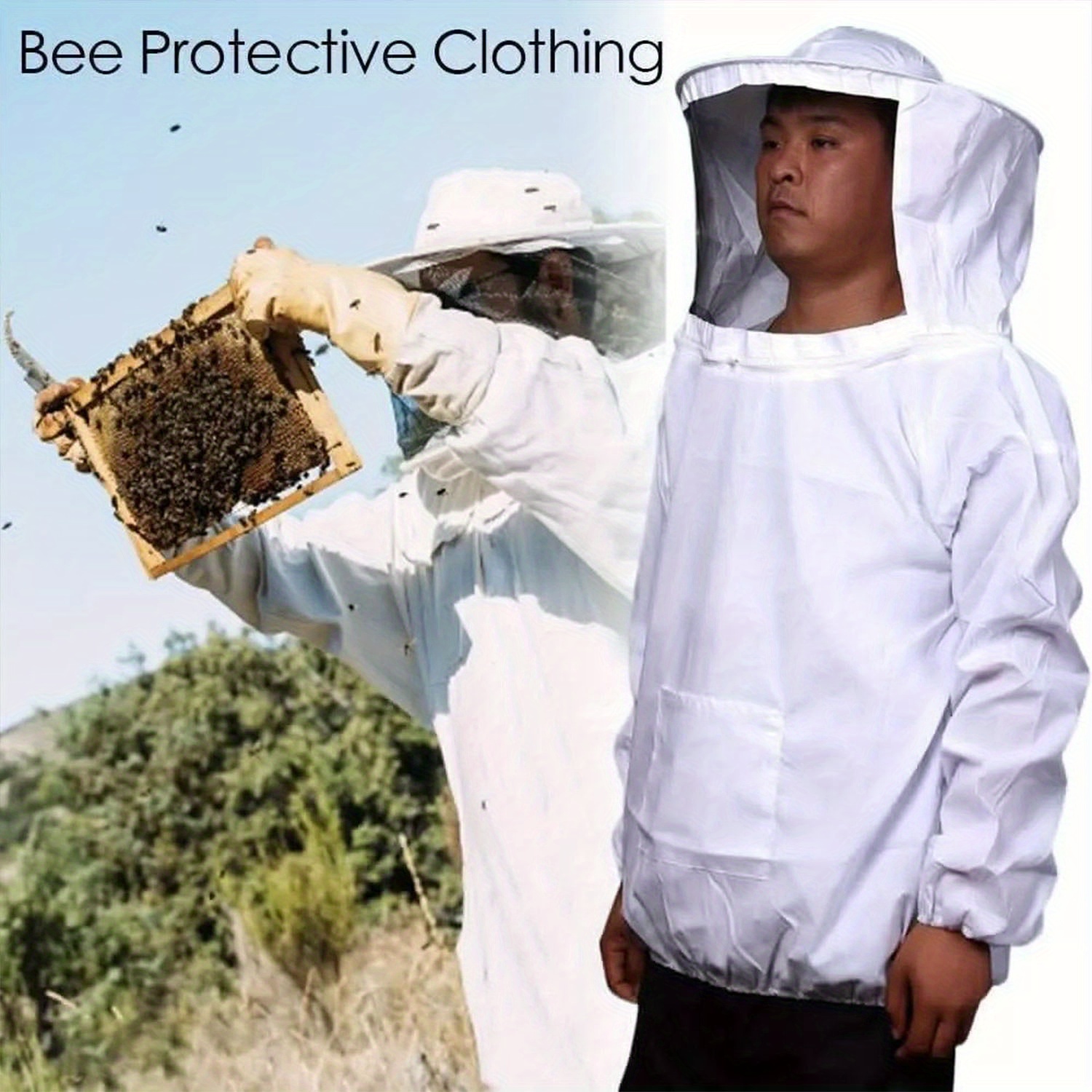 

Beekeeping Suits Cotton Siamese Anti-bee Suit M L Xl Xxl Size For Women Mens