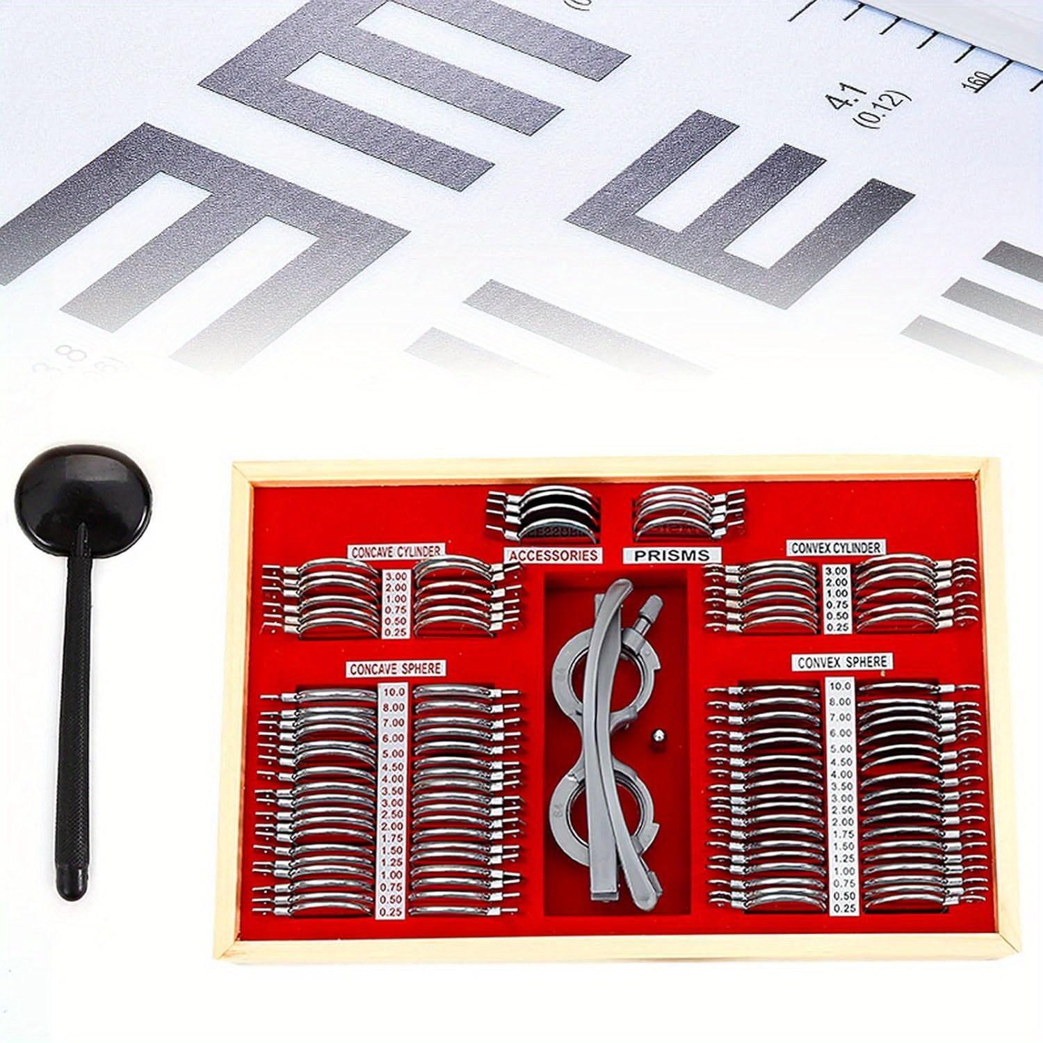 Optical Trial Lens Set Metal Rim Aluminium Case Kit Precise Temu