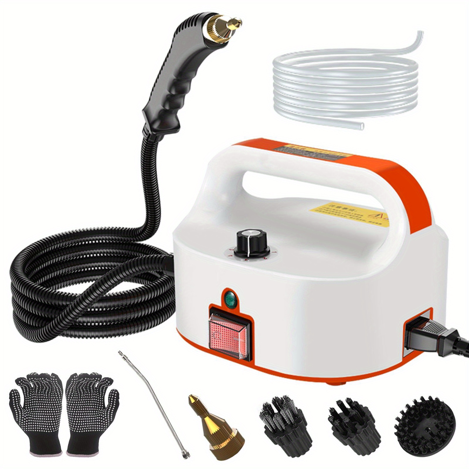 TEMU 2500w Portable Steam Cleaner, Steam Shot Cleaner Handheld Steamer For Car Detailing, High Heat Steamer For Bed Bugs, Couch, Windows, Furniture, Kitchen, Bathroom, Grout And Tile