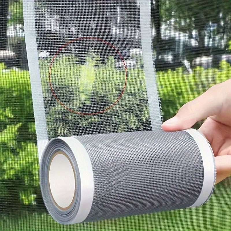   screen repair tape for windows doors self   mesh patch kit   fixing rips holes mosquito netting in bedrooms kitchens living rooms bathrooms details 5