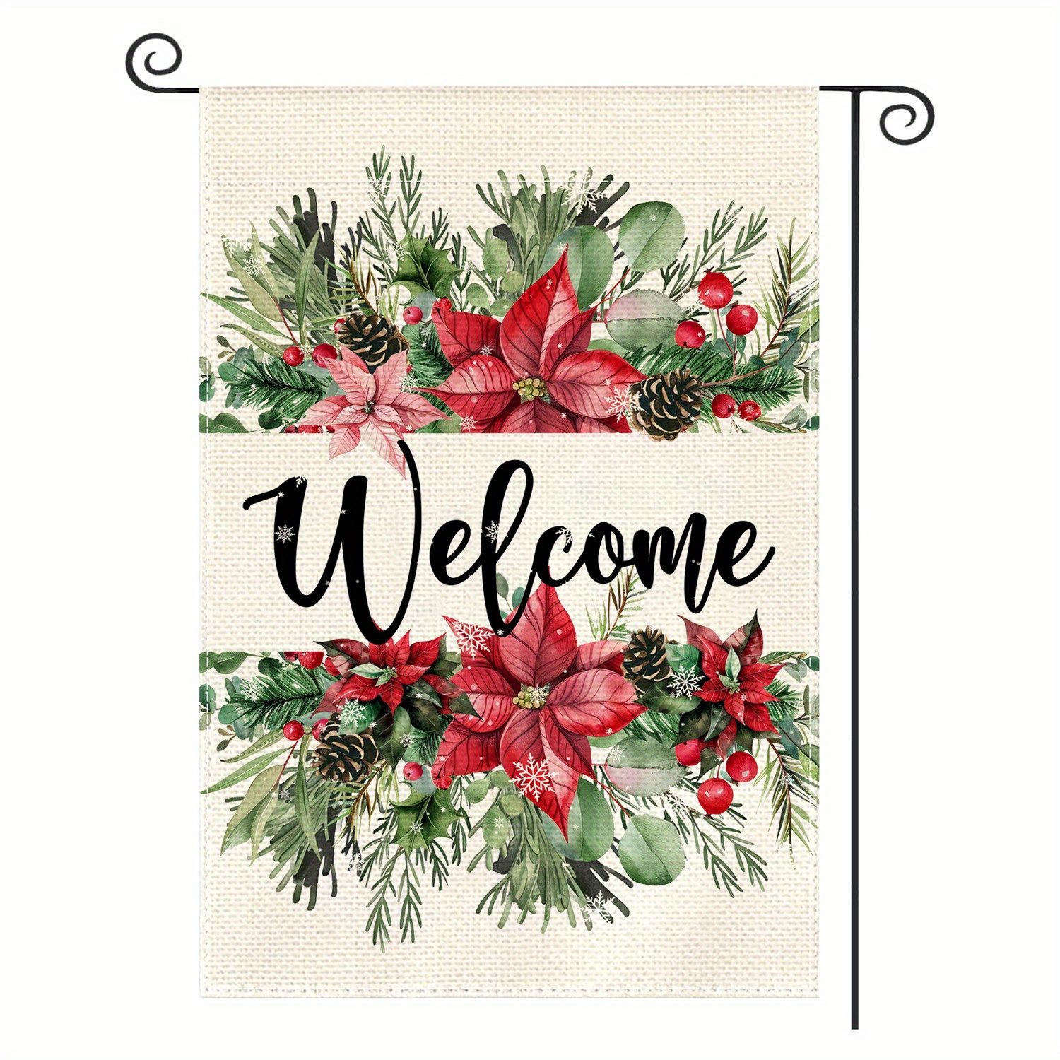 

12x18 Double- Christmas - & , Decor For And , -, To Install, For Or (flagpole Not Included)