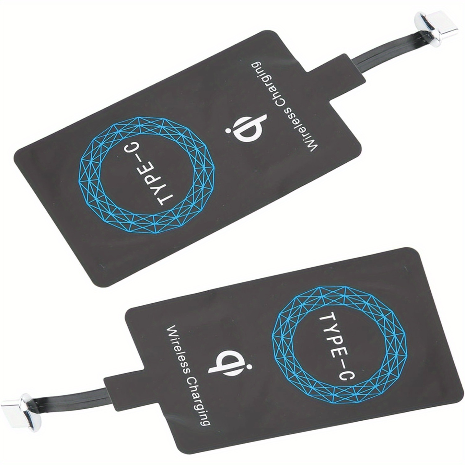 

Wireless Charger Receivers, 2pcs Charging Distance Type C Selfadhesive Sticker Charging Receiver For Mobile Phone Wireless Charging Receiver