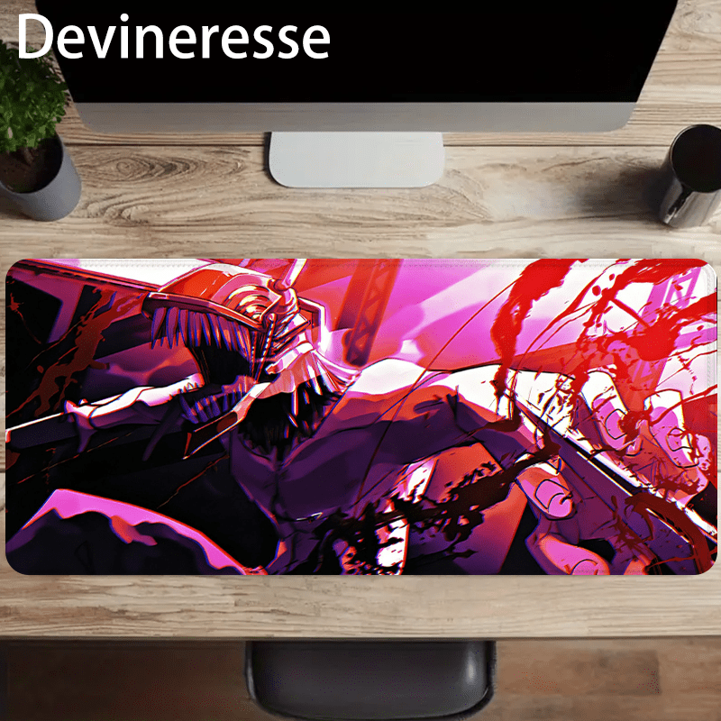 

Devineresse Chainsaw Warrior Xxl Gaming Mouse Pad - Large, Non-slip Rubber Base Desk Mat With Smooth Surface & Durable Stitched Edges - Perfect For Home Office & Fantasy Fans