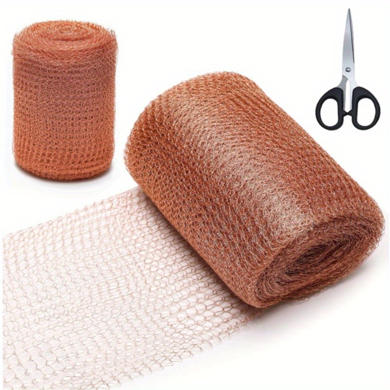 TEMU 2-piece Set Of 36 Foot Copper Mesh, Woven Mesh, Anti Snail Signal Shielding, Woven Purple Copper Mesh, Brewing Distillation, Gas-liquid