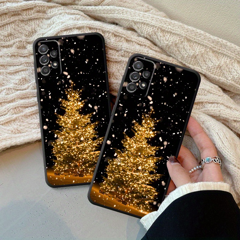 

Phone Case For Samsung Galaxy A55 A25 A35 A15 A54 A34 A14 A24 A53 A33 A23 A13 A52 A32 A22 A12 A51 A71 A72 A73 Cover Soft Shockproof Funda Merry Christmas Tree Snow